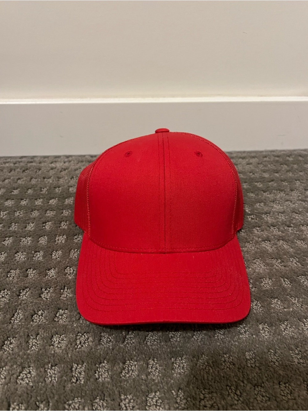 The Classics Red Mesh Trucker Cap